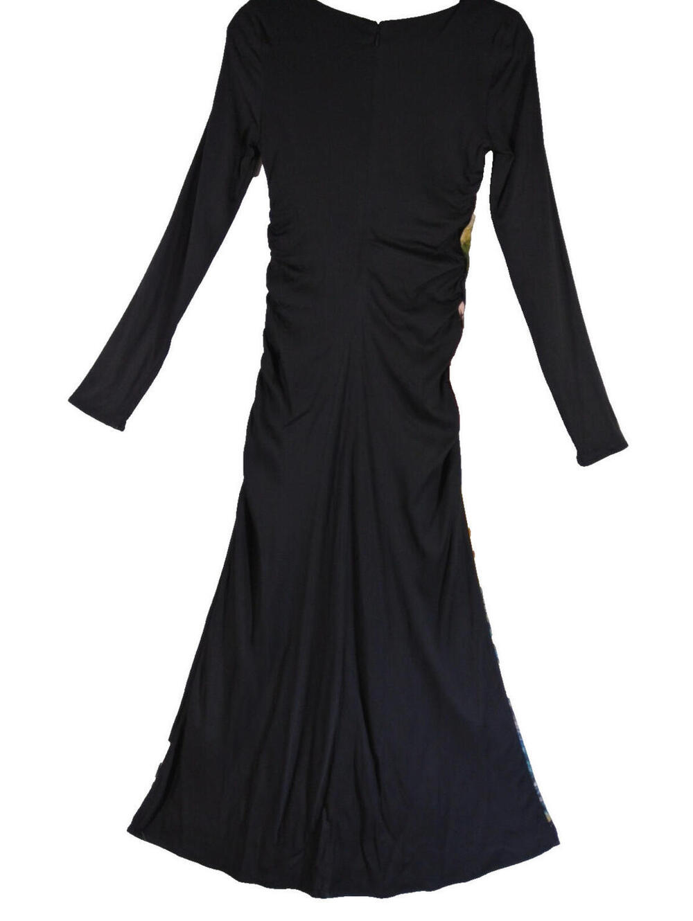 NEW, Desigual Mix Print Long Sleeve Midi Dress in Black Sz S #MD1697 - Picture 6 of 8